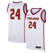USC Trojans Men's Nike White #24 Home Basketball Jersey